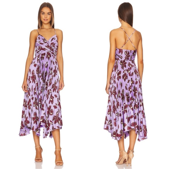 Jonathan Simkhai Portia Floral Print Dress Size: 4 - Picture 1 of 4